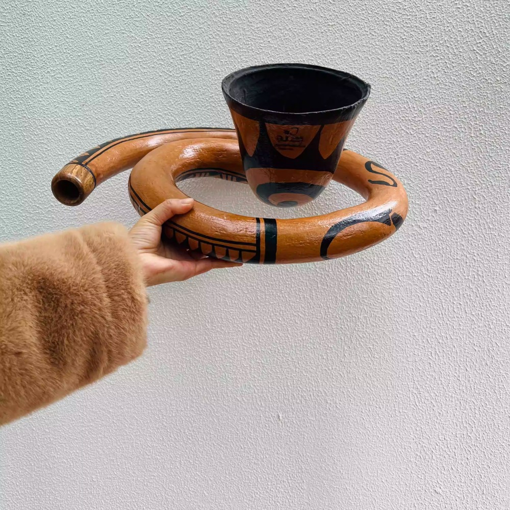 Musical Instrument Didgeridoo - Dżidżerido z pieczonego drewna, ręcznie robione,