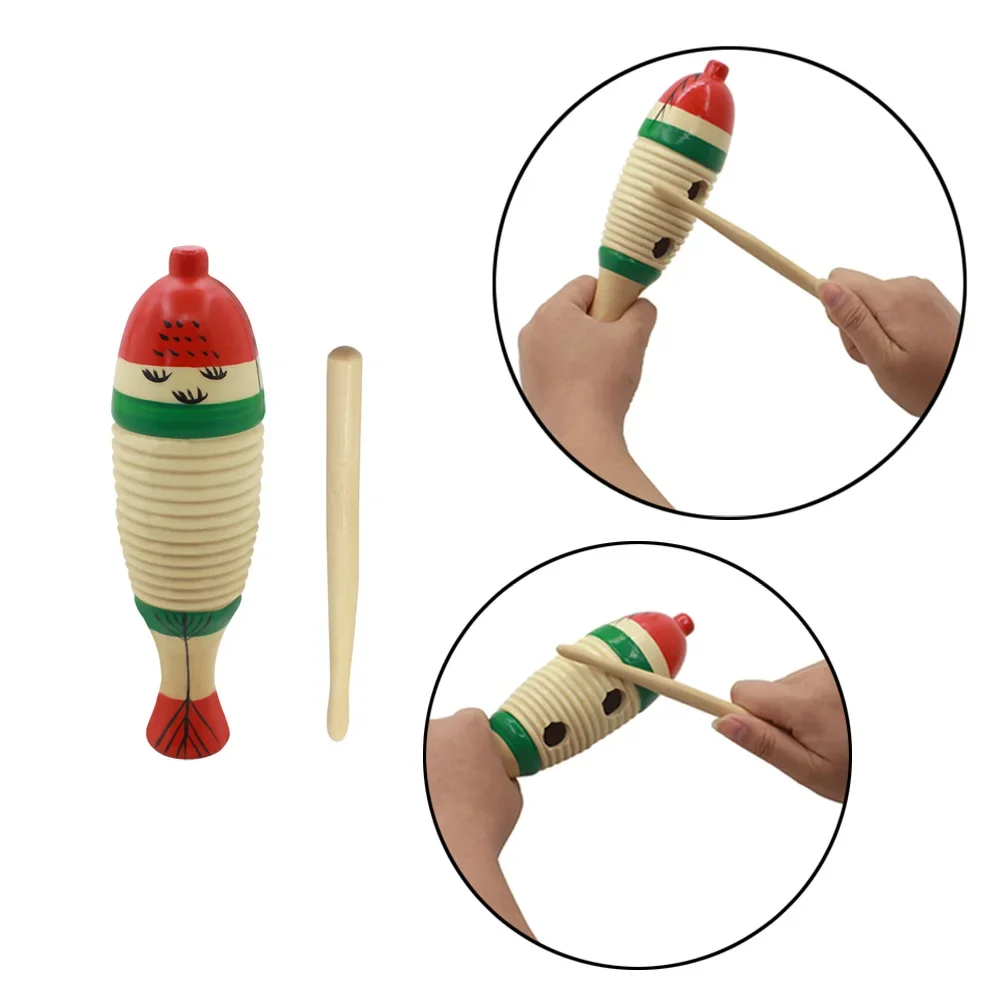 Musical Instrument For Toddlers - Drewniana Rybka Instrument Muzyczny Orffa Perkusyjny