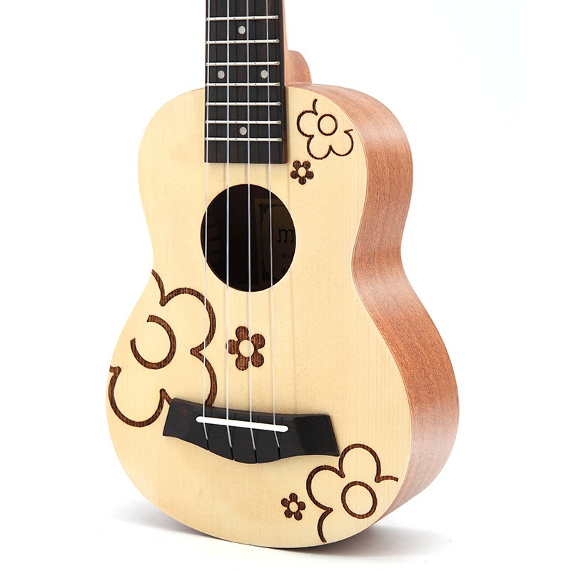 Musical Instrument Hawaii - 21-calowe ukulele z drewna świerkowego, z