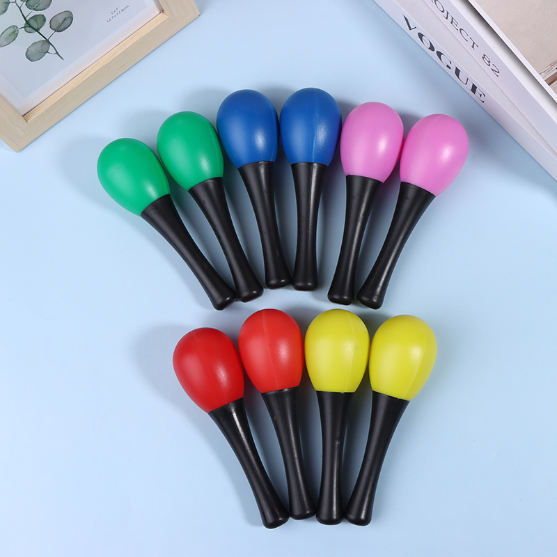 Musical Instrument Maraca - 2 szt. Plastikowe marakasy, młotki piaskowe,