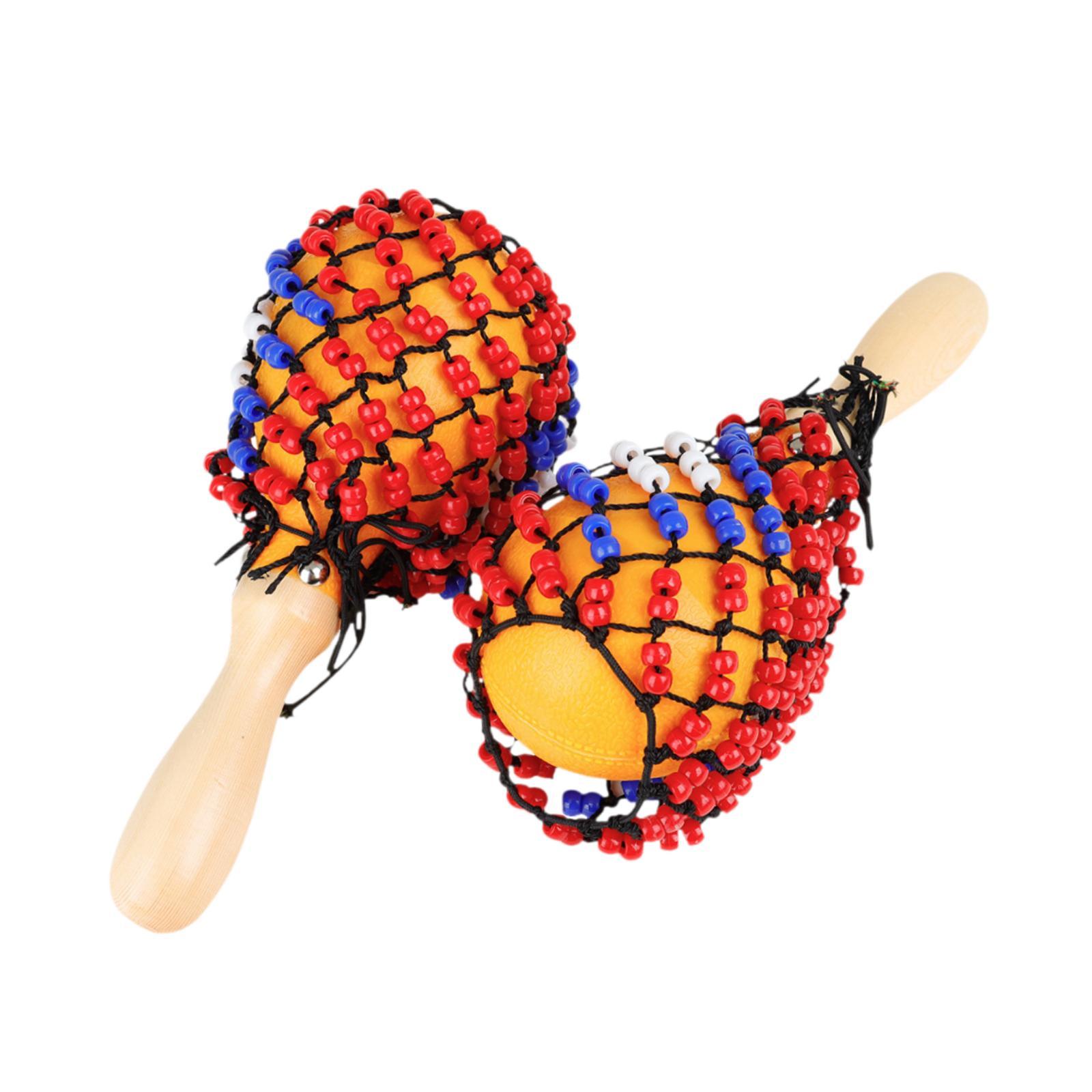 Musical Instrument Net - 2x Drewniane Marakasy Młoteczki do Piasku