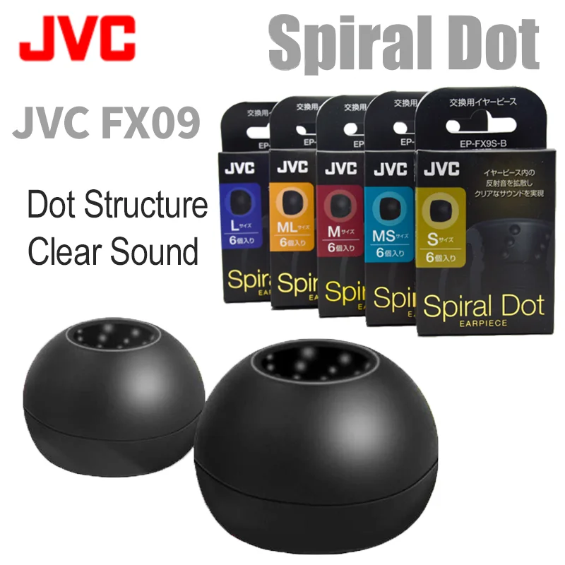 Anker Speaker Soundcore Boom 2 - Silikonowe końcówki do słuchawek JVC Spiral