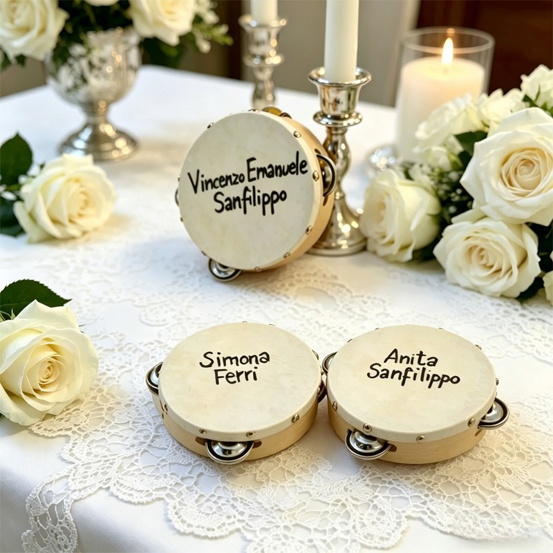 3/5 SZTUK ﻿   Tamburyny ślubne – Musical Instrument Name recenzja i cena