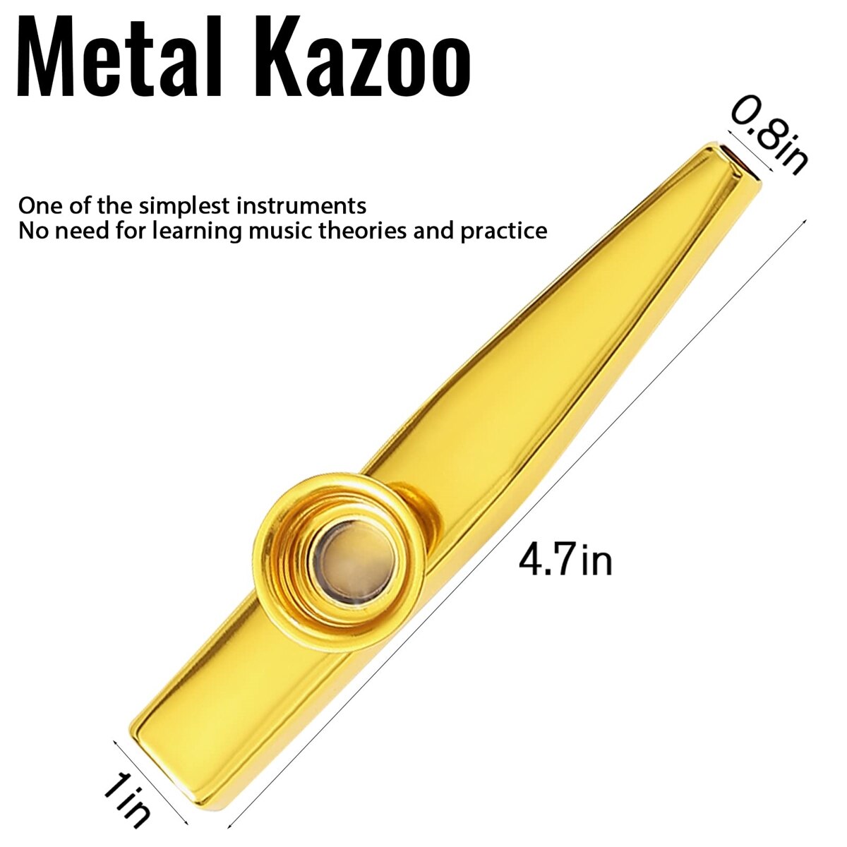 Kazoo Srebrny stop aluminium z – Musical Instrument Cajon recenzja i cena