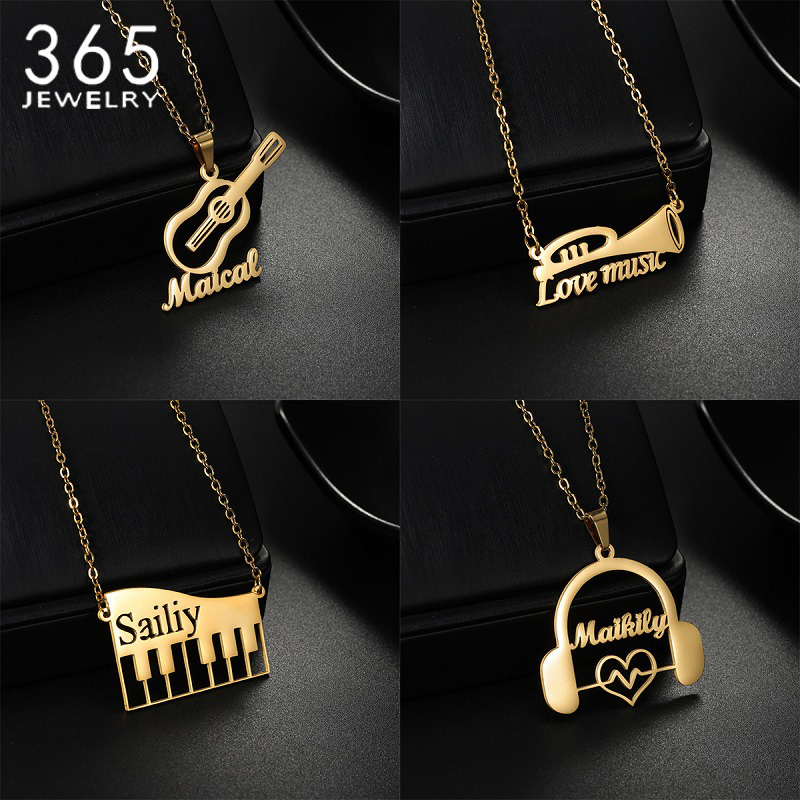 Nowy Personalizowany Naszyjnik – Musical Instrument Name recenzja i cena