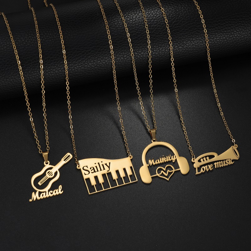 Nowy Personalizowany Naszyjnik – Musical Instrument Name recenzja i cena