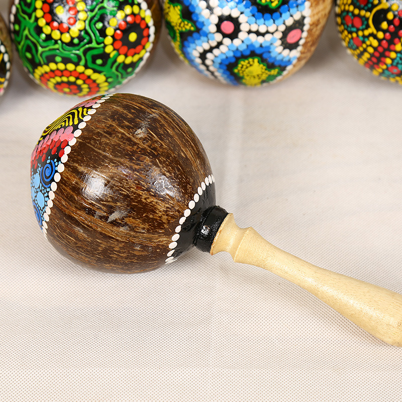Malowane kokosowe marakasy z n – Musical Instrument Maraca recenzja i cena