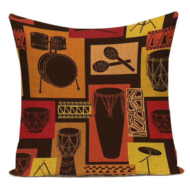 Poszewka na poduszkę Retro Afr – Musical Instrument Of Africa recenzja i cena